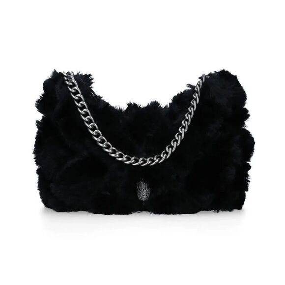 Kurt Geiger Handbags - New Kurt Geiger Black Faux Fur Crossbody Bag